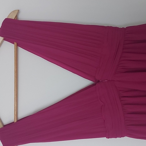 NWT Lulu's Heavenly Hues Magenta Formal Maxi Dress Bridesmaid Prom Size Medium - Picture 4 of 9